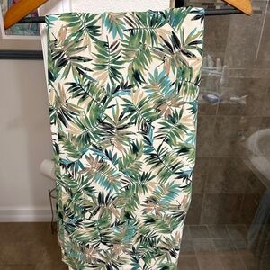 J Jill Tropical print wide leg pants